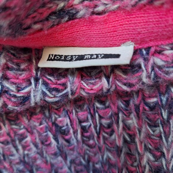 Noisy May Marled Pink Knit Cardigan - Picture 4 of 7
